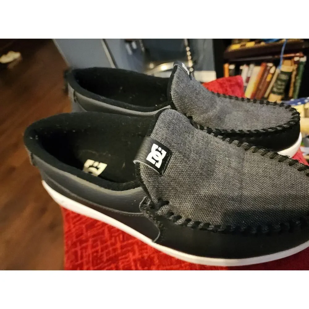 DC Shoes Villain TX Black Casual Shoes Size US 9/Eur 42
